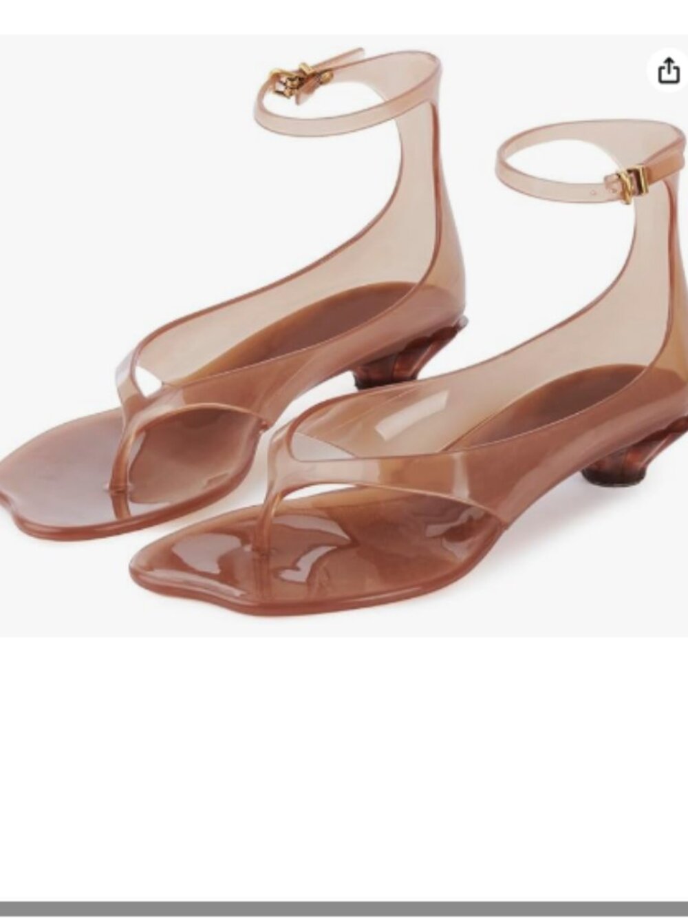 Jelly Thong Sandals for Women Flip-Flop Kitten Low Heels Tabi Square Toe Summer